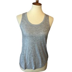 Vince Gray Silk Trimmed Gray Tank